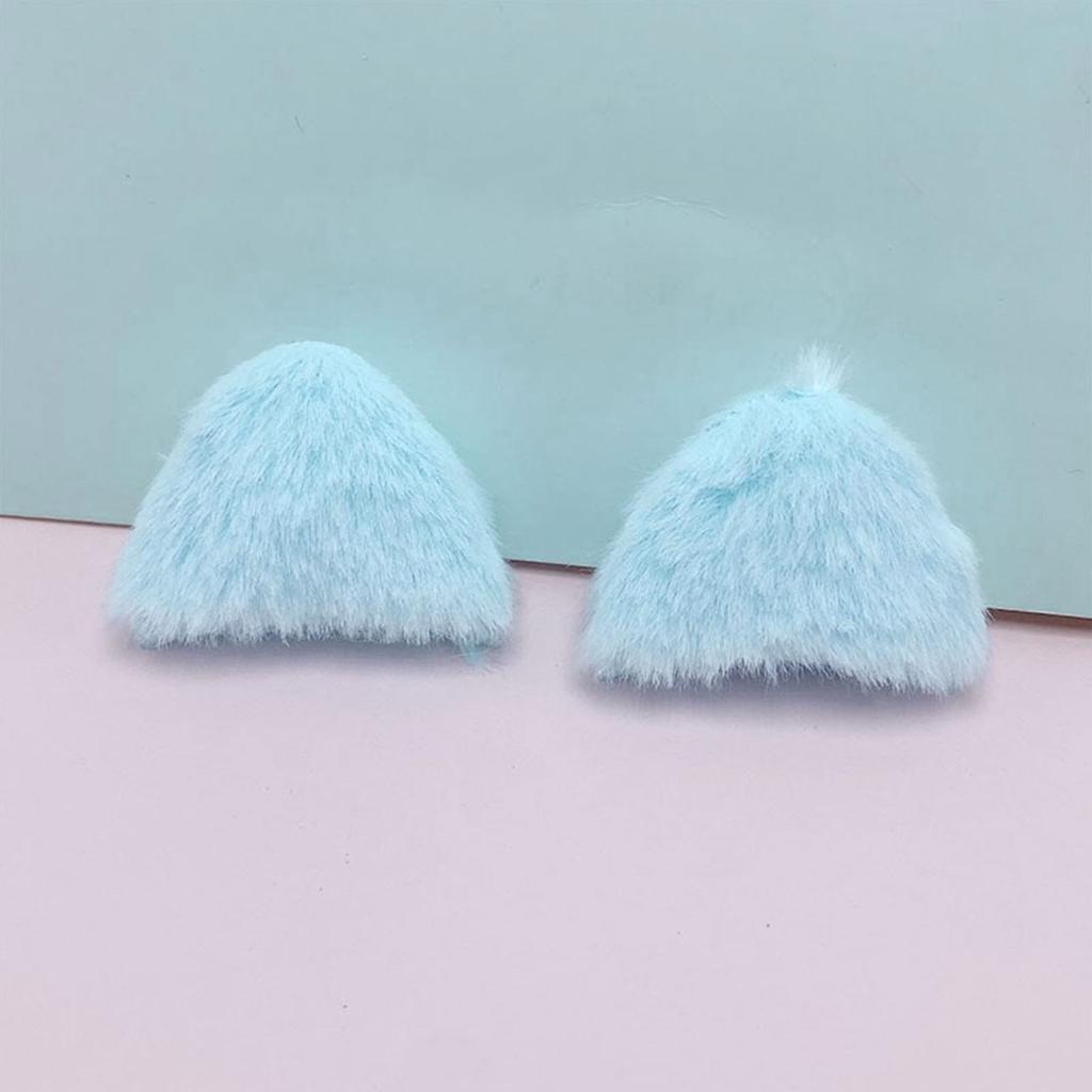 DIY Bangs Hair Clip Plush Cat Ears Hair Barrettes Lovely Handmade Furry Hair Barrettes Hairstyle Accessories