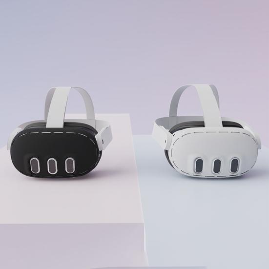 VR-hodesett Silikonbeskyttelsesdeksel Oculus Quest3 Ripesikker Støvtett Vanntett VR-brillebeskytterveske Tilbehør
