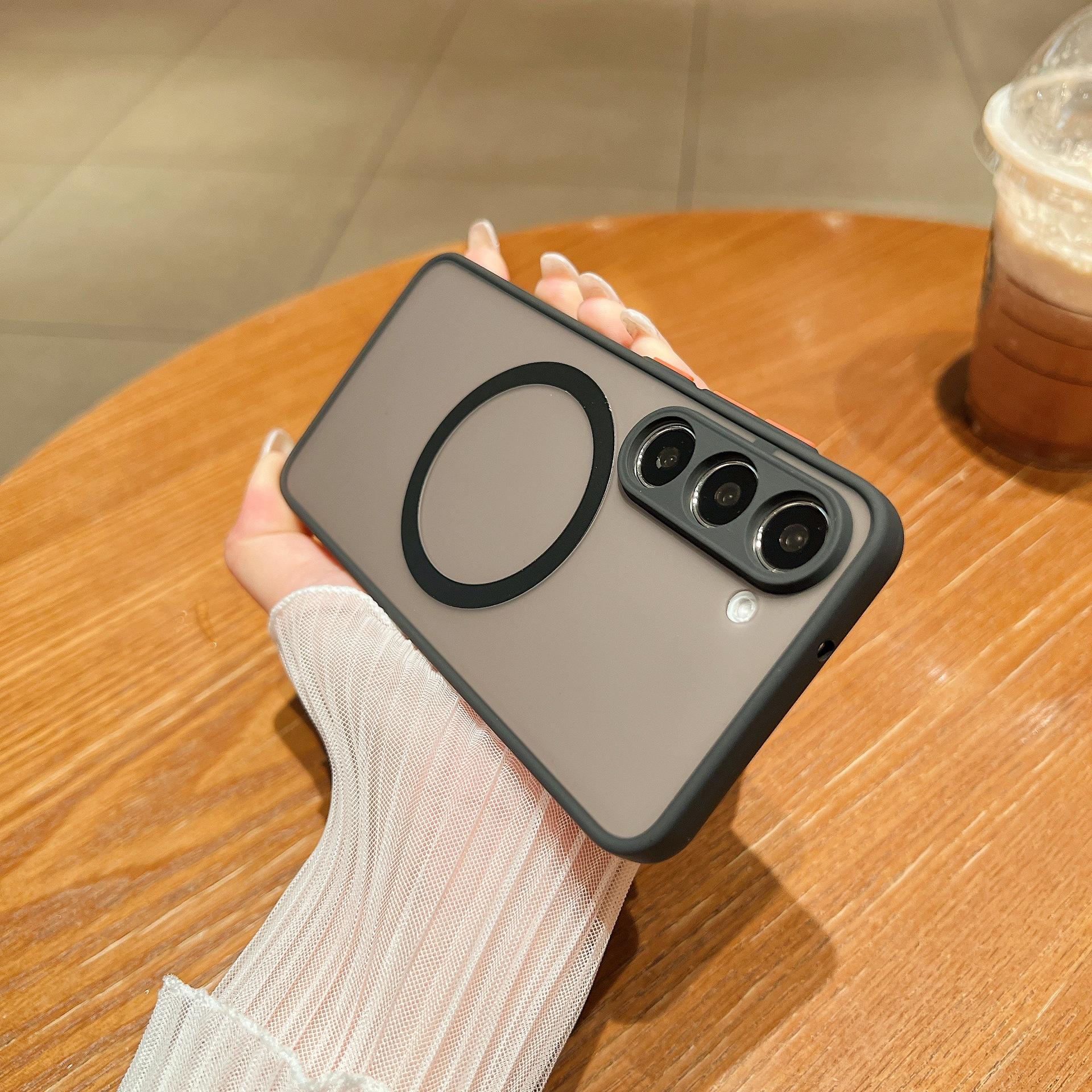 

Samsung S25 Ultra Magnetic Phone Case Applicable To S24plus Skin Scrub A55 Hawkeye A15 Protective Case A05 S25Ultra