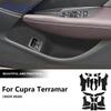 Top Suede For Cupra Terramar 2024 2025 2026 LHD RHD Car Front Rear Doors Map Pocket/Co-Pilot Toolbox Sticker Interior Trim