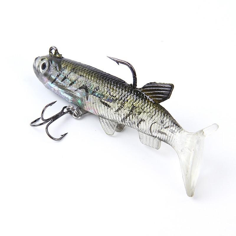 Silicone Soft Lures Worm Fishing Baits Bass Trout Shad Bait Crank Swim Bait