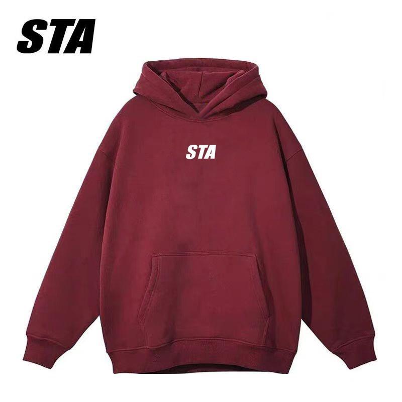 Unisex Hooded Sweatshirt by STA, Trendy American Brand, Loose Fit, Available for Spring and Autumn.