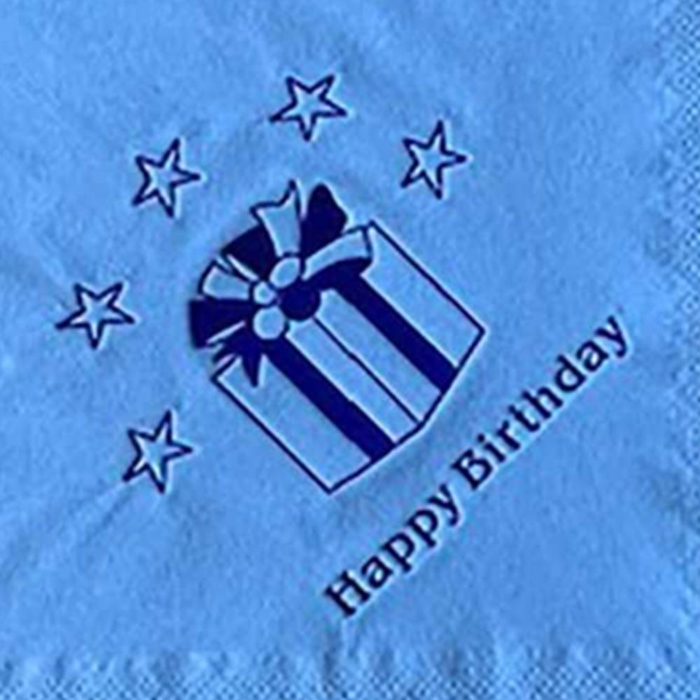 Floso Paper Happy Birthday Napkins (Pack of 15)