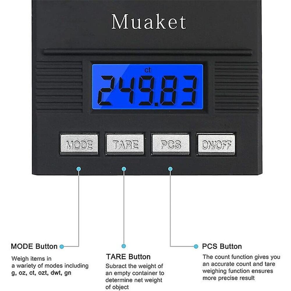 50g X 0.001g Scale, Jewelry Scale With Led Display Scale, Kitchen Accessory