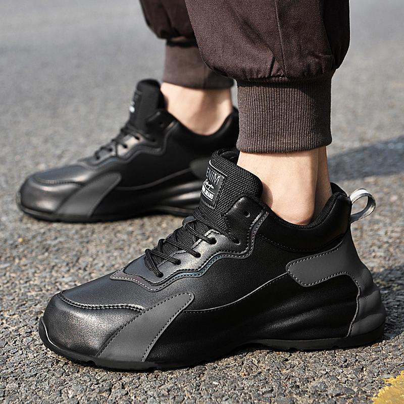 Herren-Sneaker aus echtem Leder, bequeme Wanderschuhe, hochwertige Herren-Vulkanize-Schuhe, Outdoor-Herren-Businessschuhe
