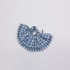DUNDROP DD_Double Layer Check Hair scrunchie_BLUE