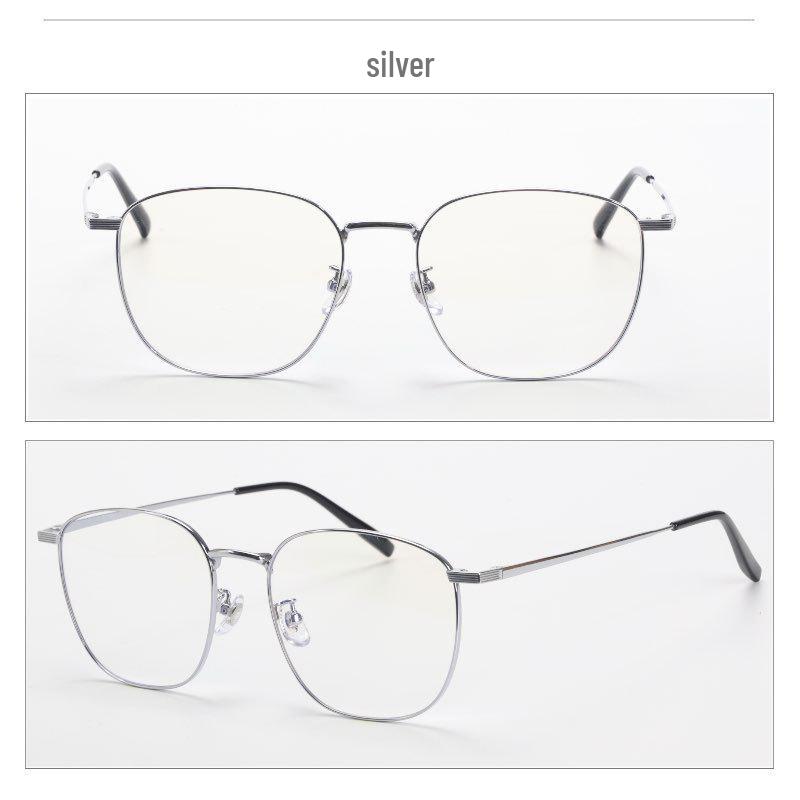 Unisex 162MM Large Full Frame Eyeglasses: Titanium & Acetate Frame, Prescription-Ready for Myopia
