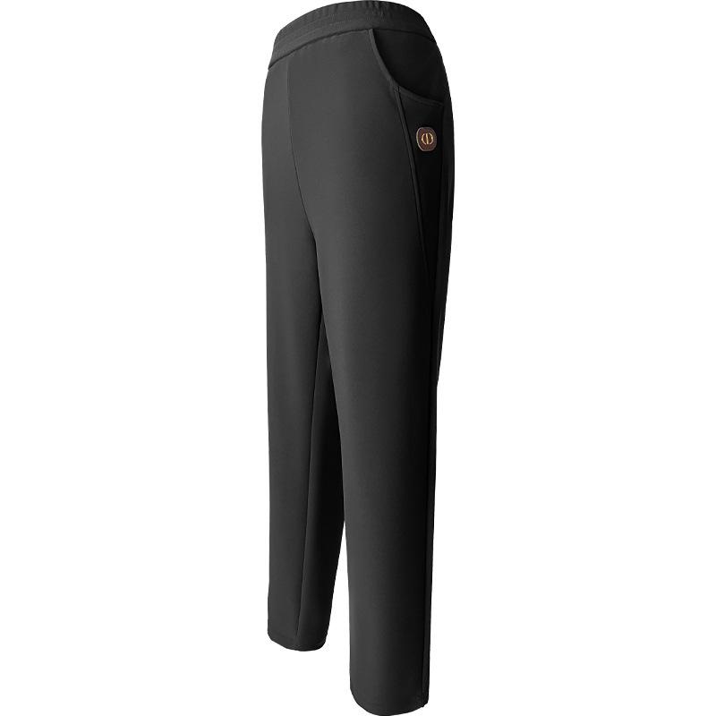 Plus Size Women's Casual and Fleece Warm Slim High Elastic Comfortable Small Foot Elastic Haren Pants