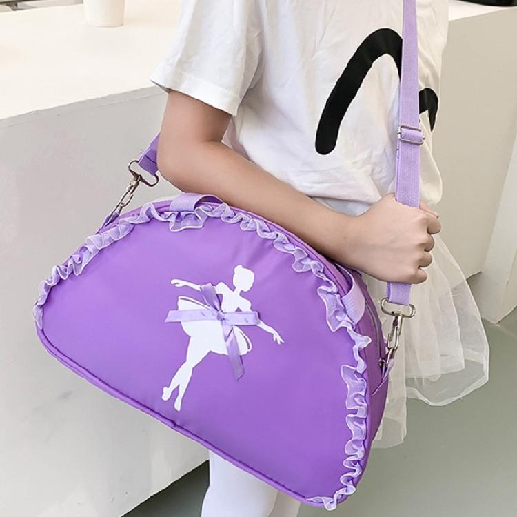 Girl Ruffle Lace Ballet Dance Bag Cute Handbag Crossbody Shoulder Bag Backpack