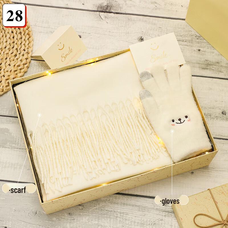 Подарочный набор: зимний шарф и перчатки