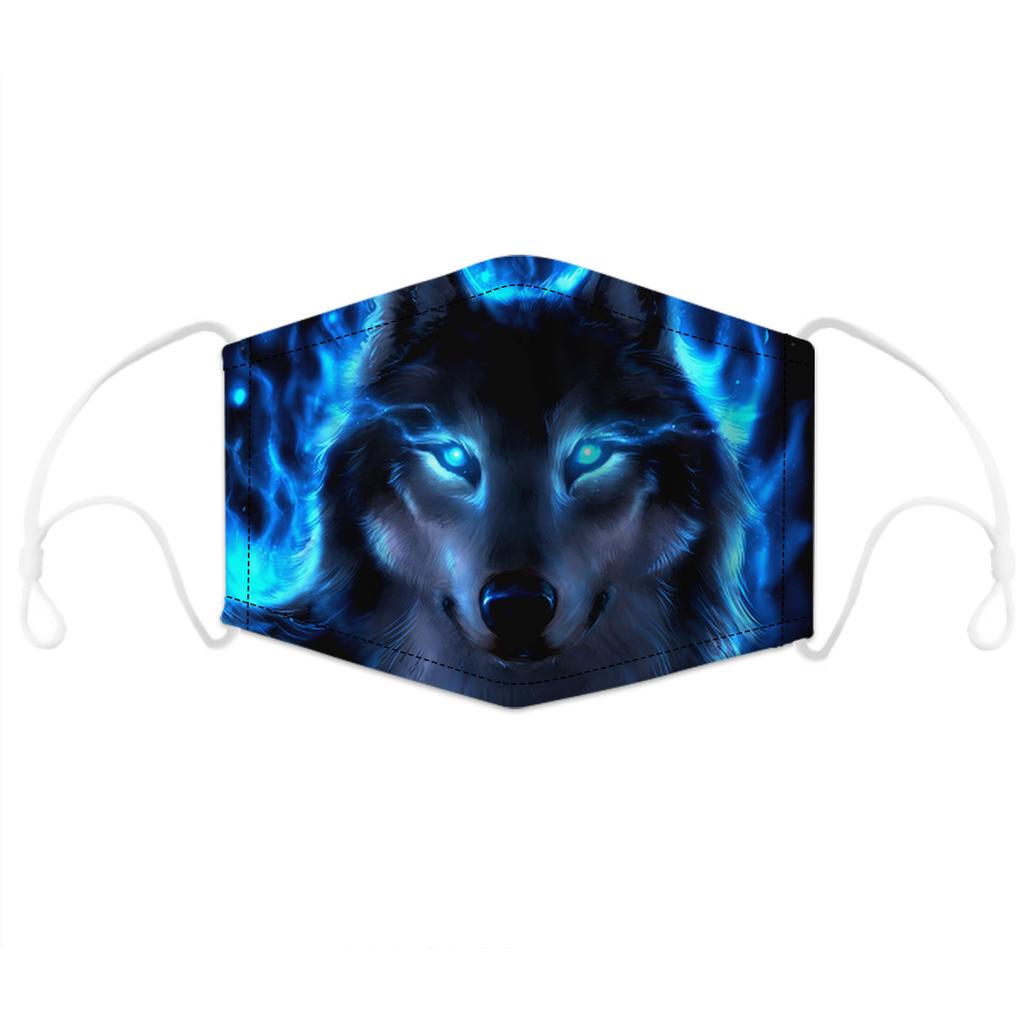 Newly Upgraded Animal Printed Mask with Filtration Breathable Face Cover Adjustable Mask
