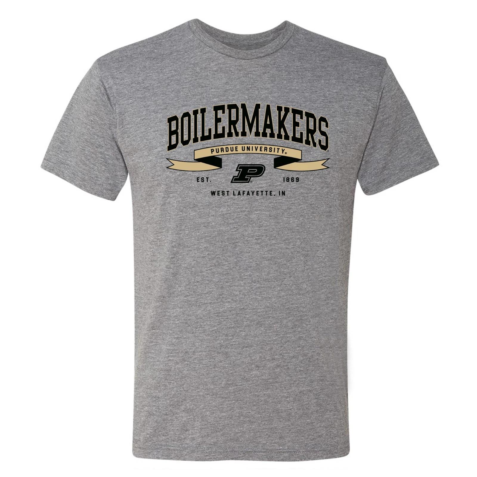 Purdue Ribbon Flight NLA Triblend T-Shirt - Premium Heather 2XL