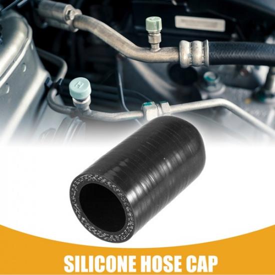 25mm 0.98  ID Universal Silicone Coolant Cap Intake Vacuum Hose End Plug Black