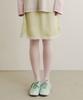 Selliteiljeu Satin Lace Mini Skirt_Lime