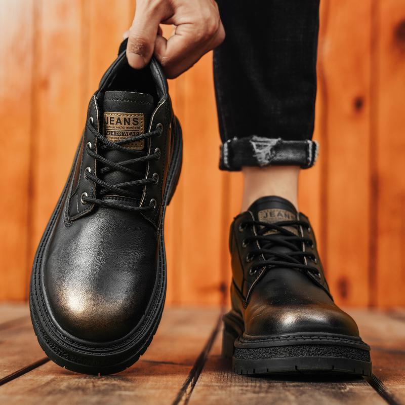 Zapatos de vestir para hombre, tendencia de personalidad, zapatos de boda de cuero Paty, zapatos planos de cuero Oxfords para hombre, zapatos formales