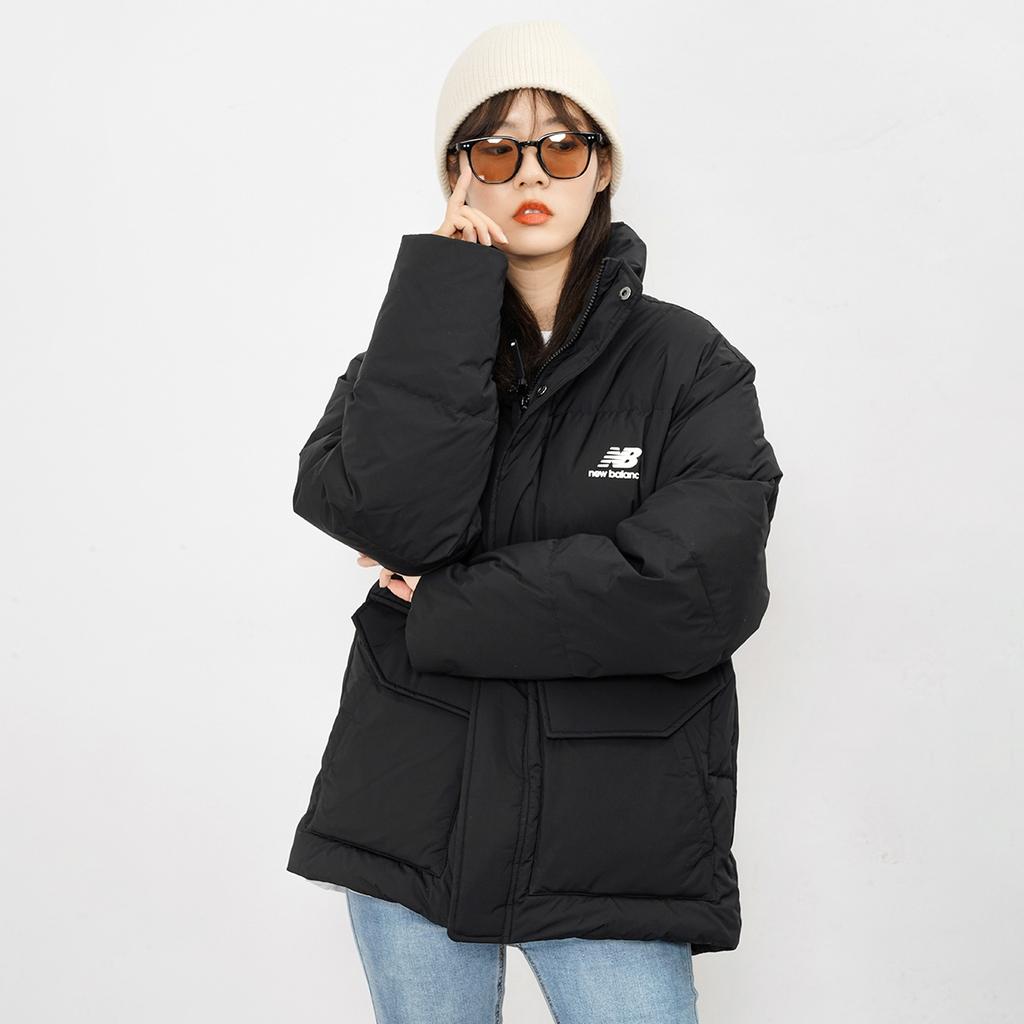 New Balance Logo Print Warm Jacket Asia Sizing 'Black' Unisex AMJ14309-BK