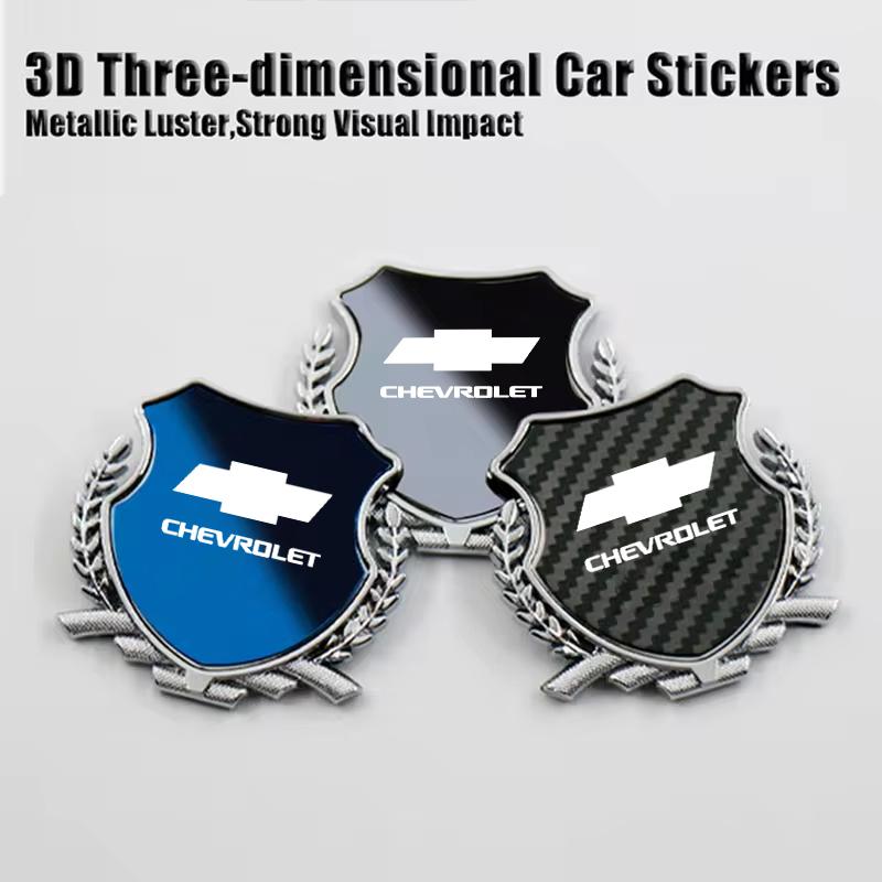 AABHB1 Metal Car Trunk Window Side Emblem Badge Decal Sticker For Chevrolet Spark Captiva Cruze Tracker Orlando Trax Epica Nubira