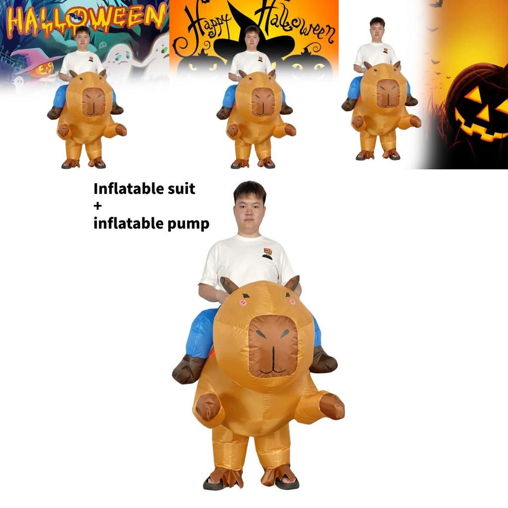 Soft Fabric Capybara Inflatable Suit Suitable For Holiday Celebrations And Pranks