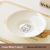 Cream Style Rabbit Round Bone Dishes, Set of 20