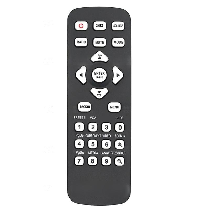 Universal Replacement Remote Control for X128GH X118H X1126AH D616D Multiple Projector Models And More Black