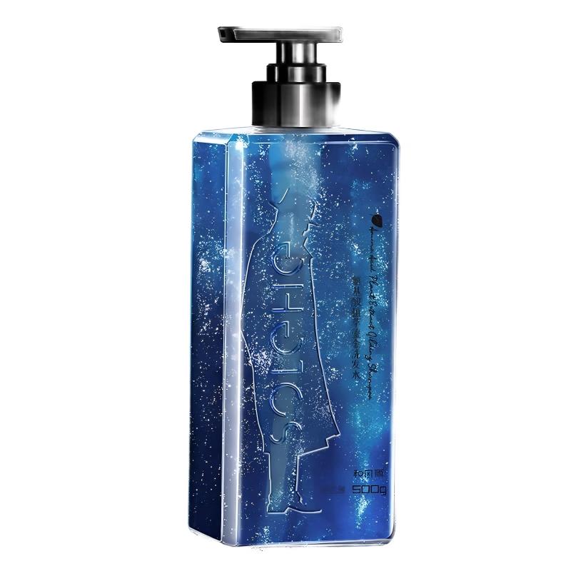 Hefengyu Men s Ocean Starry Sky Anti-Dandruff & Oil Control Shampoo 500g