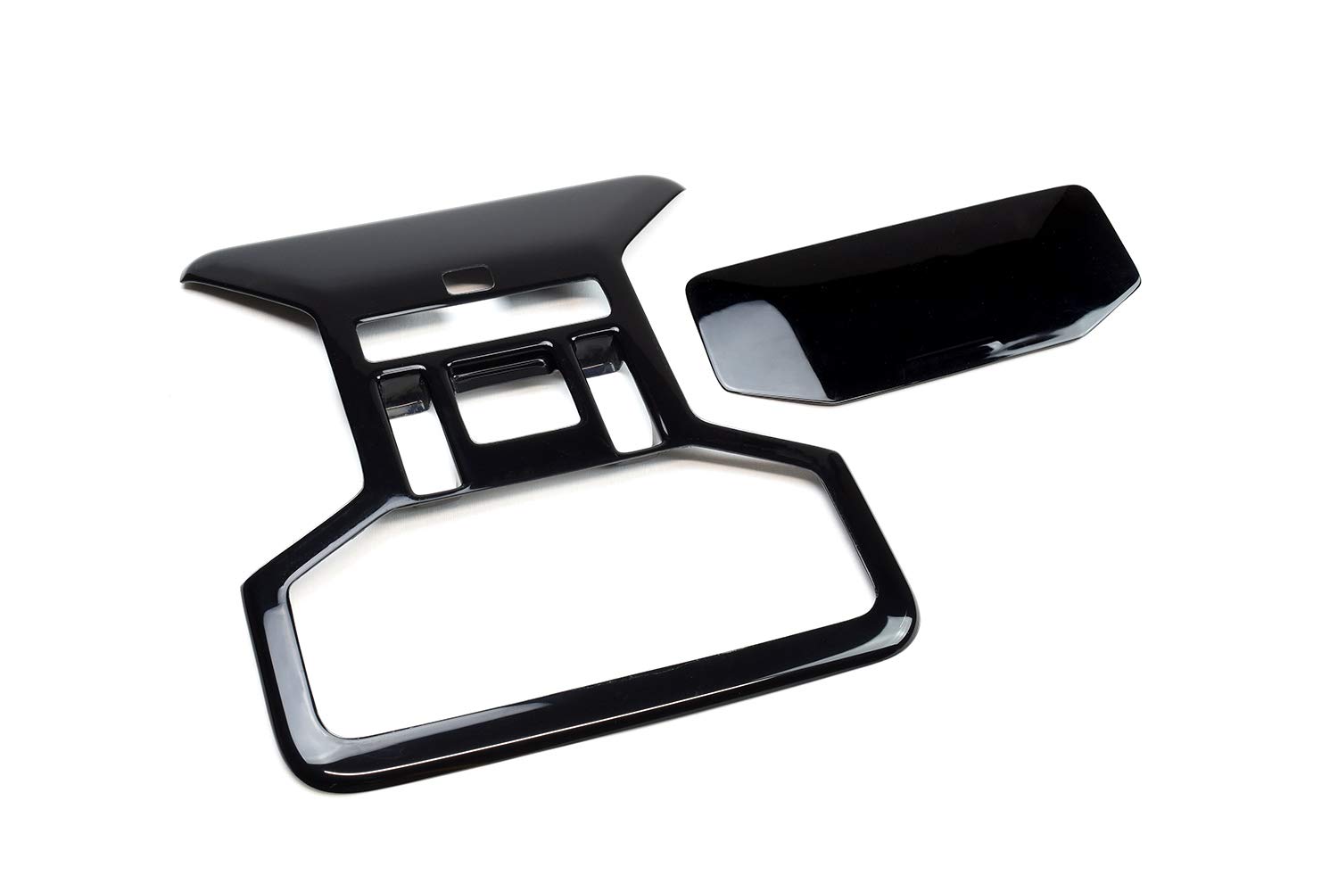 SecondStage Overhead Console Panel with Room Lamp Cover for Toyota RAV4 with Piano T458BLK (50 Series) Sunroof, Black,