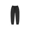 Men's Air Essentials Solid Color Printing Logo Lacing Bundle Feet Sports Pants/Trousers/Joggers Black DA9820-010