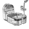 Plastic Hair Dryer Storage Bracket Silver Hair Dryer Rack Suction Cup Hair Dryer Rack  Bathroom