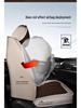 Universal Four Seasons Full Coverage Linen Seat Cushion Set for Small Cars