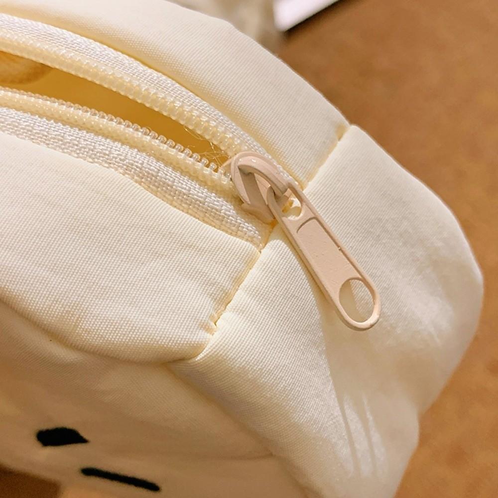 Funny Embroidered Cat Pencil Case Cartoon Kitty Stationer Bag Stationery Storage Bag Student Use