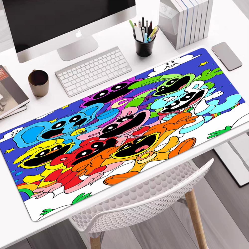 Smiling Critters Theme Mouse Pad, Non Slip Rubber Base, Multifunctional Office & Home Decor, Perfect for Workspace Personalization.