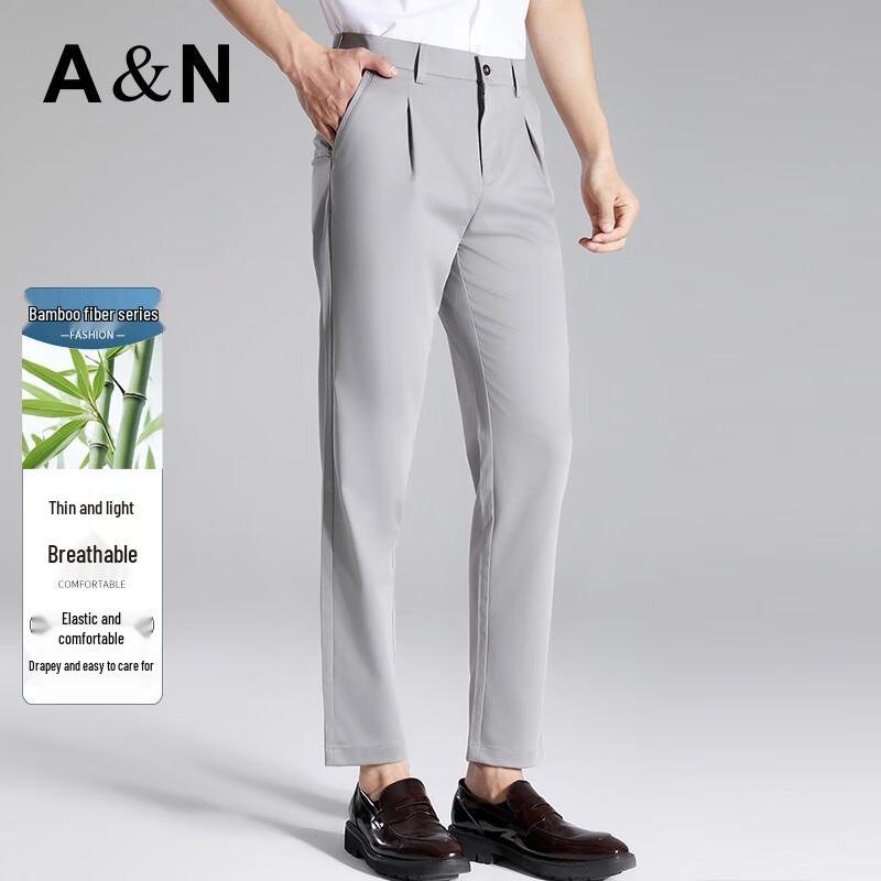 

Men s Bamboo Fiber Blend Straight-Leg Casual Pants 36 (180/96A)