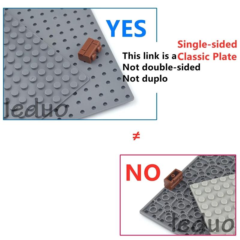 32*32 16x16 Dots Brick Baseplate City Street Road Base Plate Wall Construction 32x16 Building Block Compatible Kid Toys Leduo