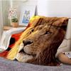 Dragon Tiger Print Soft Warm Throw Blanket Cartoon Animals Pattern Lightweight Flannel Bed Blanket Boy Teenagers Adults Blankets