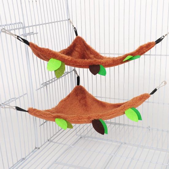 5Pcs/Set Pet Hamster Squirrel Warm Ropeway Hammock Hanging Swing Cage Bed Nest