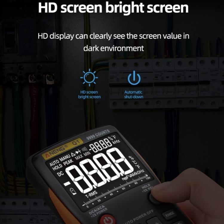 ANENG AN-Q1 Automatic High-Precision Intelligent Digital Multimeter, Specification: Standard with Cable