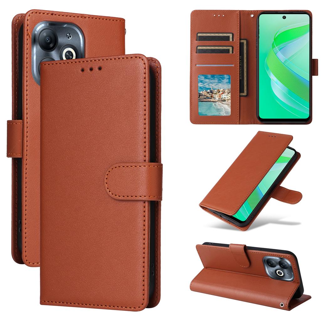 For Infinix Smart 8 4G Case Wallet Stand View PU Leather Phone Cover