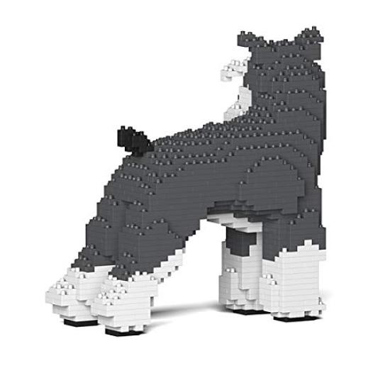 Block toy that allows you to create realistic animal dignified standard Schnauzer x x height durable blocks fixed with for 3D unbreakable interior