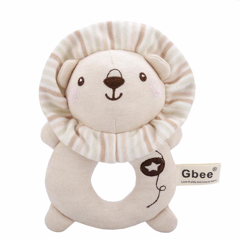 Gbee Organic Cotton Baby Rattle - Newborn Soothing Toy 0-1 Year