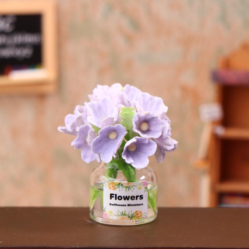 

1/12 Кукольный домик Цветок Миниатюрная модель вазы для цветов Кукольный дом Декор комнатных растений Игрушка Микроландшафт Растение Украшение Игрушка