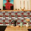 10pack Auto Adhesive 3D Brick Texture Wallpaper Waterproof PVC Decals For Backsplash And Feature Walls