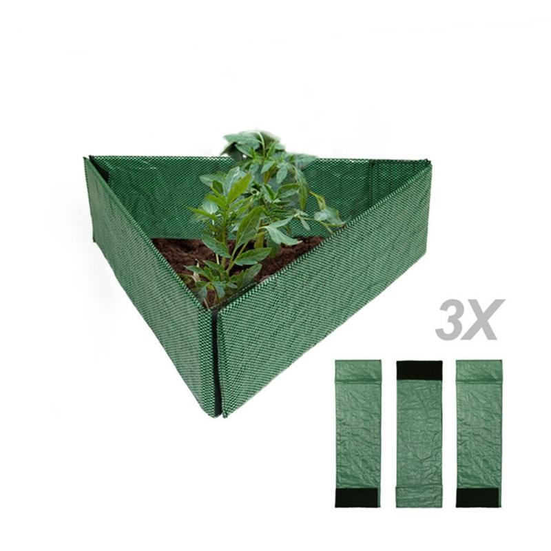 Mobile Garden Polygonal Flowerbed Box, Heavy Duty Plastic Planter Box Bed for Growing Flowers