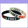 Elegante Braccialetto in Silicone della Palestina con l'Iconico Design della Bandiera Palestinese