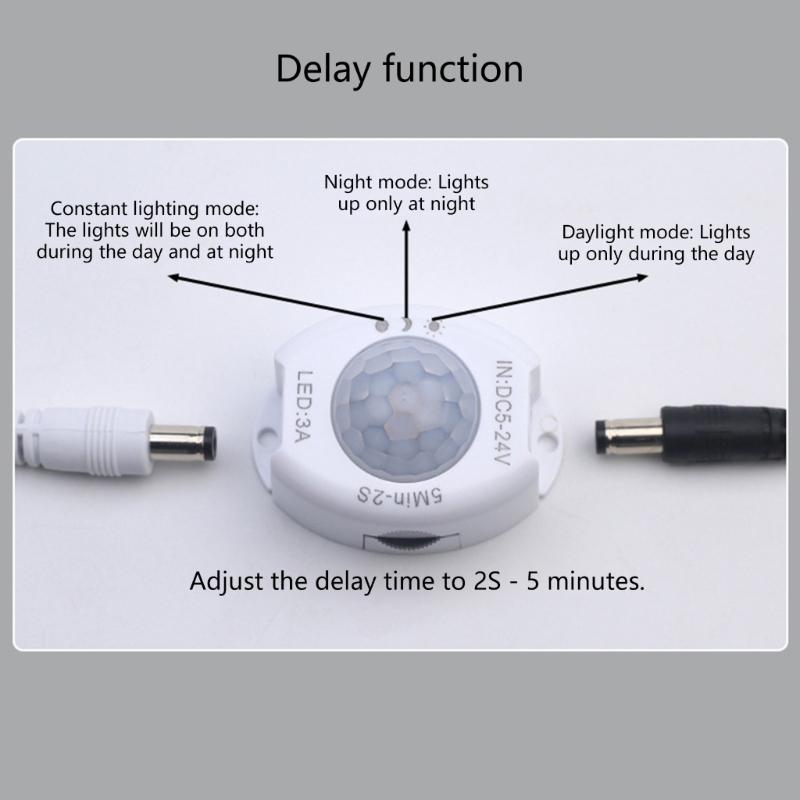 Small Motion Detection Switches Supporting 5V 12V 24V Power Input Abs Motion Detection Switches Suitable for Home Office