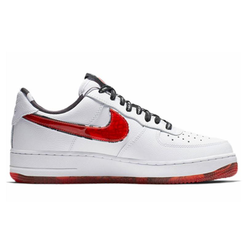 Nike Air Force 1 Low 07 LV8 White Red Sneakers CJ2826-178