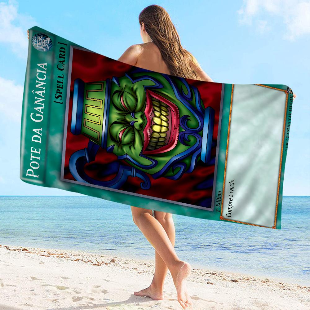 Yu-Gi-Oh MONSTER CARD Towel Microfiber Beach Towel Absorbent Quick dry Soft Yoga Swimming Resort Mountain Climbing Towel