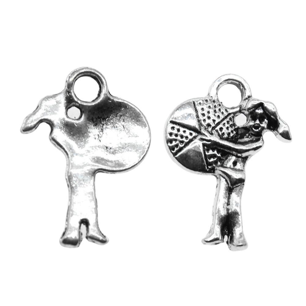 Dancing Boys Charms Girls Pendants For Dance Themed Jewelry Accessories Alloy