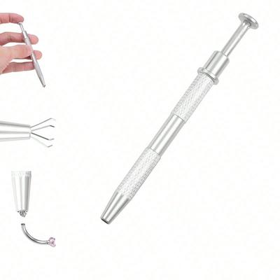 Piercing Kugelgreifer Werkzeug, 4-Klauen Juwelier Greifwerkzeug Piercing Kugelgreifer Perlen Greifer Aufhebewerkzeug