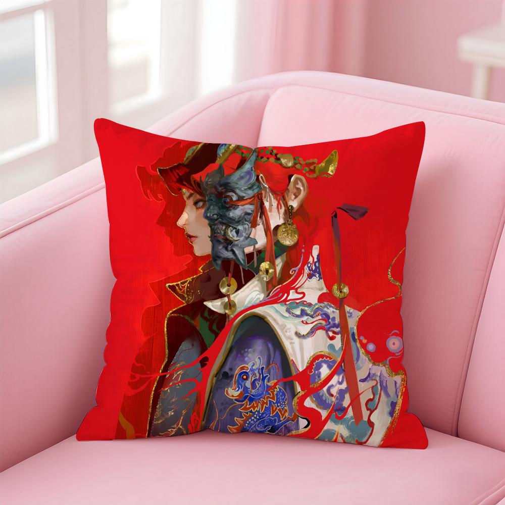 Japanese Style Anime Cartoon Art Cushion Cover Pillowcase Short Plush Invisible zipper Room Sofa Cushion Cover
