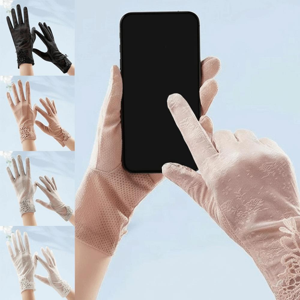 Sun Protection Sun Protection Gloves Thin Touch Screen Gloves Fashion Ice Silk Glove  Summer
